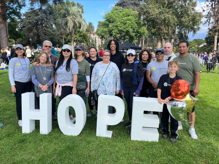 Sycamores team at Out of the Darkness Walk 2024