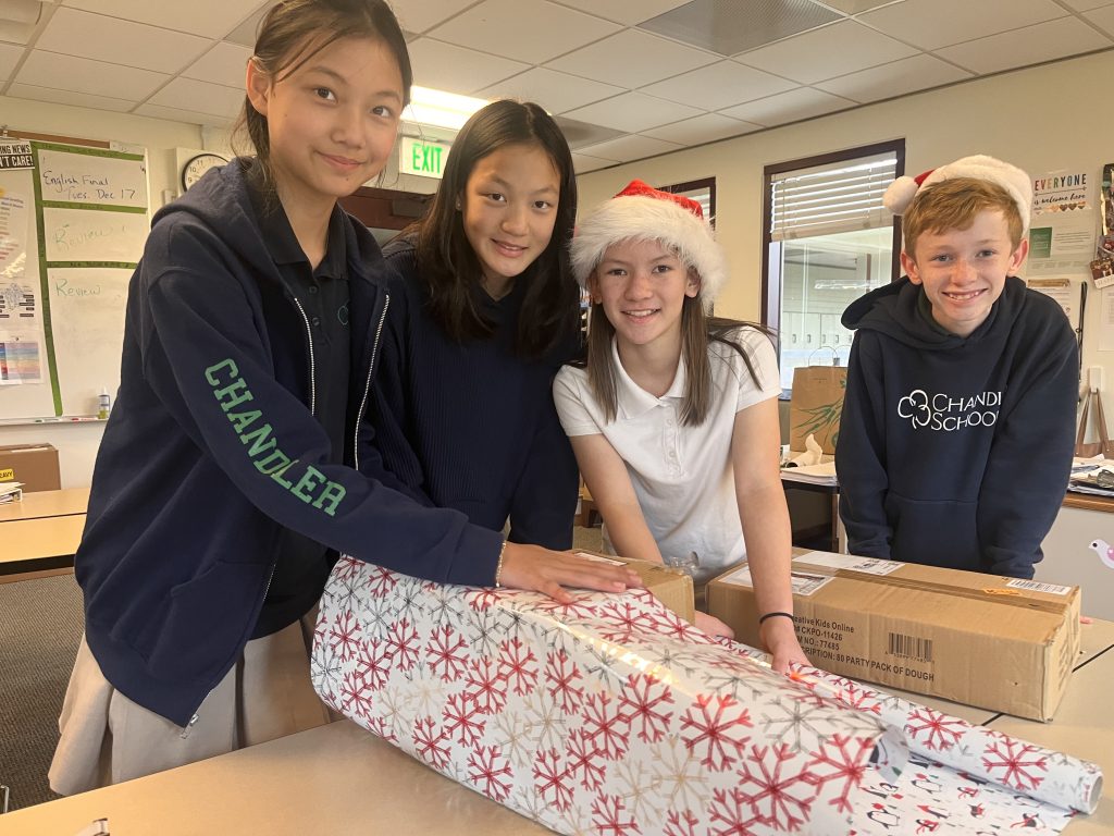 Chandler School students brighten the holidays at Sycamores