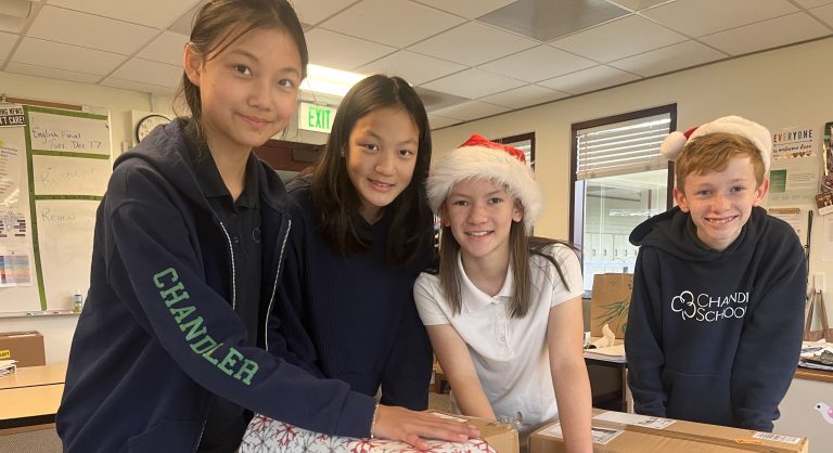 Chandler School students brighten the holidays at Sycamores